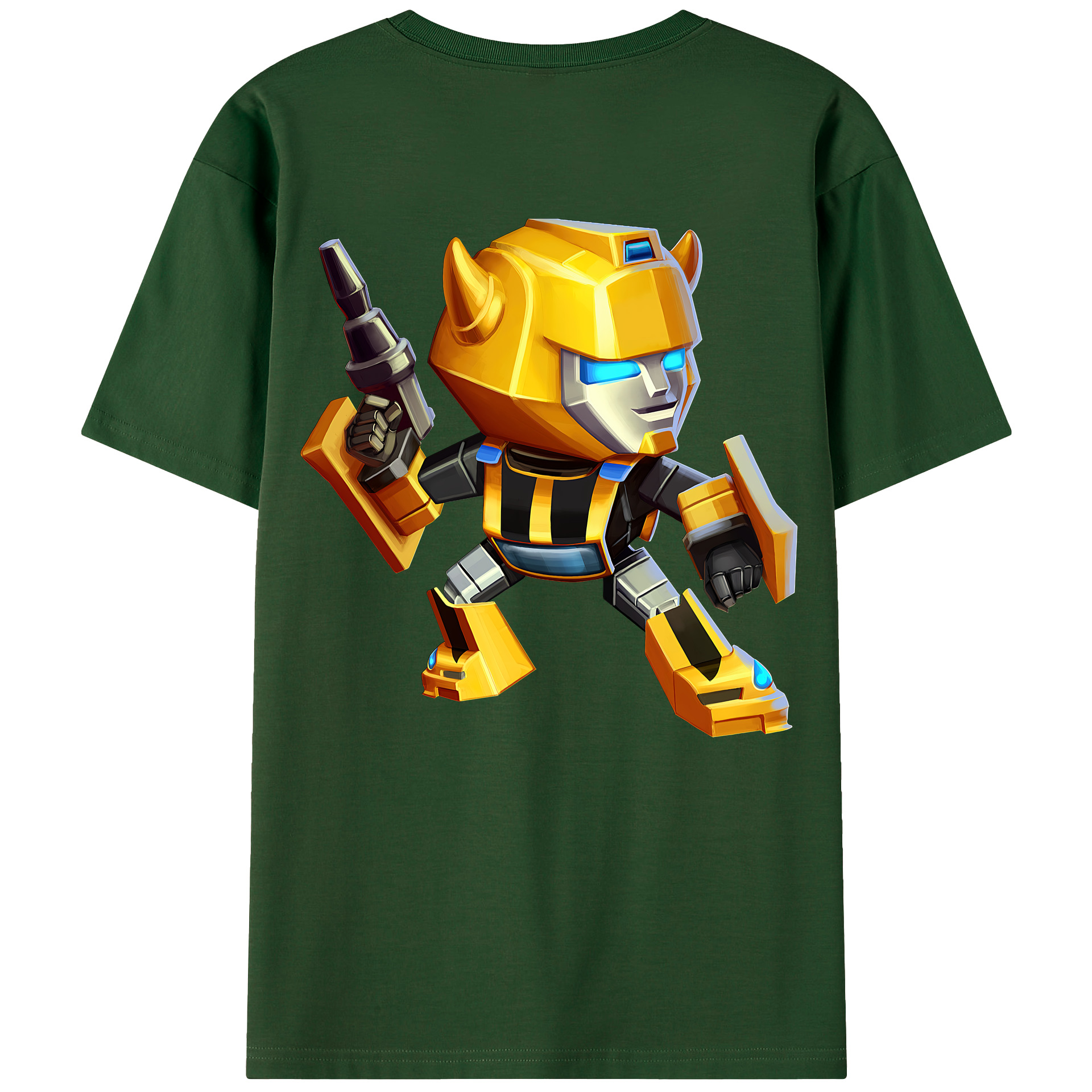 （画像用） Transformers トランスフォーマー 綿100％半袖Tシャツ（背面プリント）